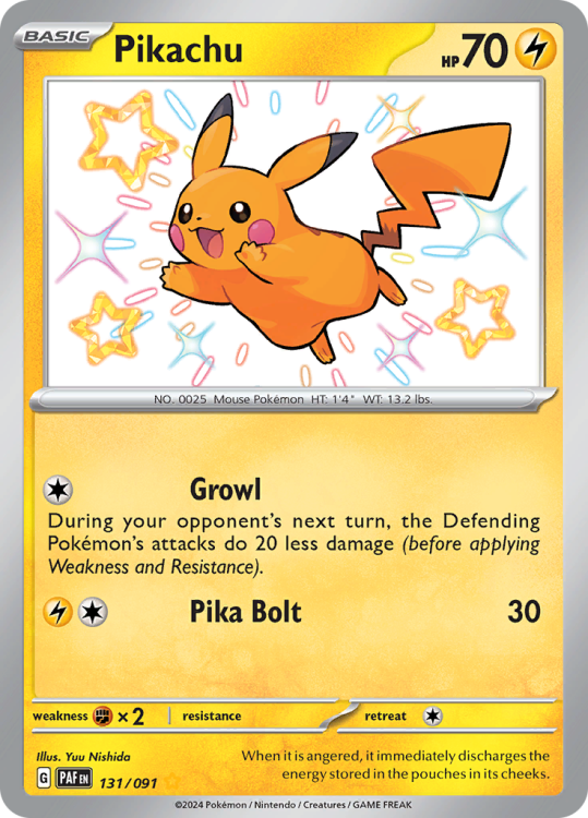 Pikachu (PAF 131) - Paldean Fates