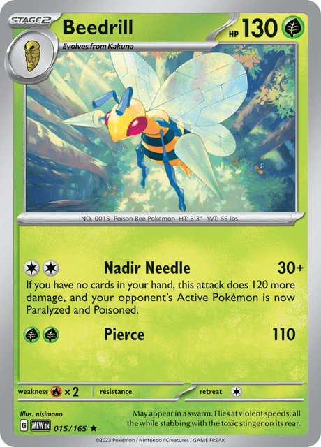 Beedrill (MEW 015) - Pokemon 151 - HOLO.png