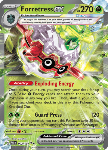 Forretress ex (PAF 002) Paldean Fates.png